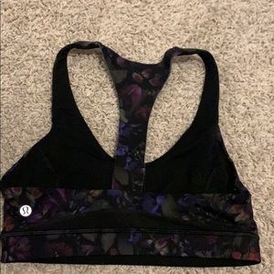 Lululemon floral patterned sports bra